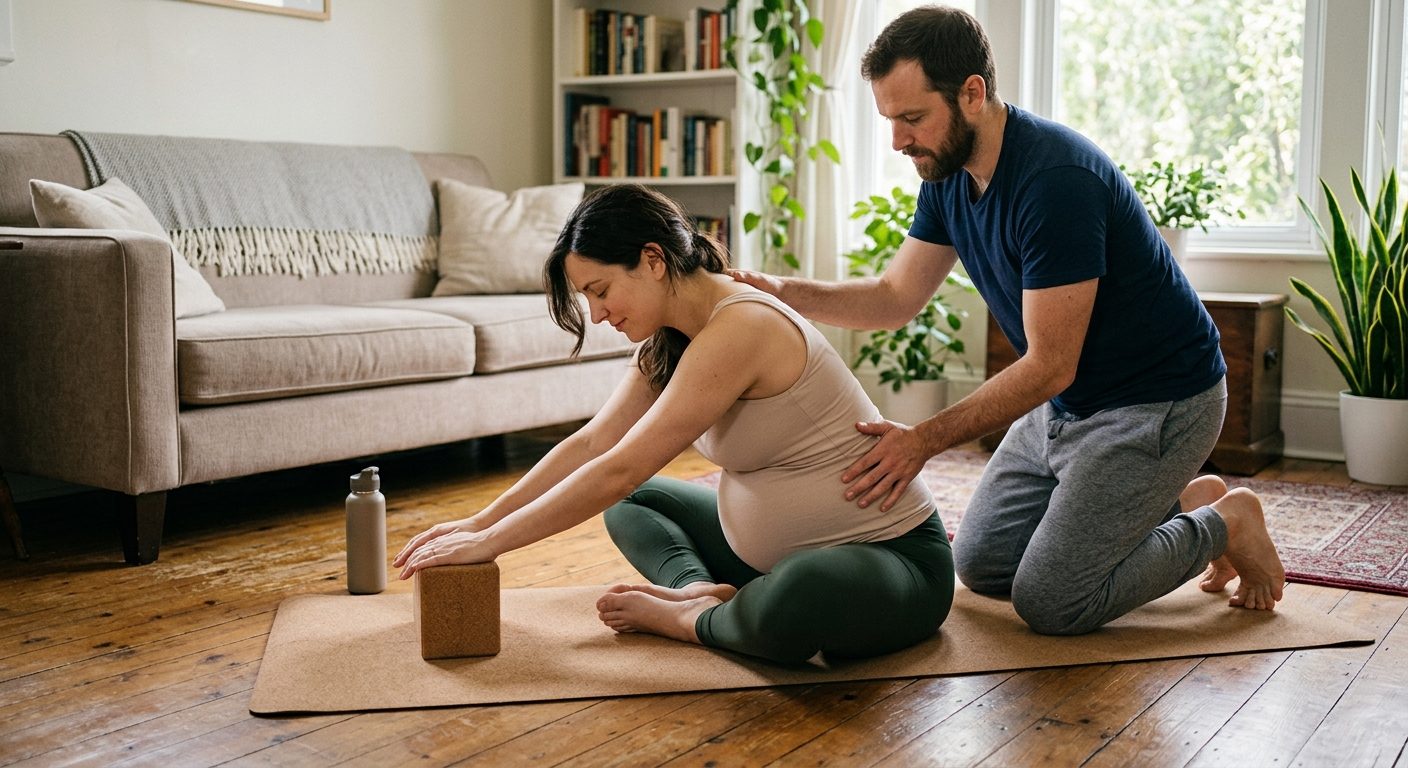 Yoga för gravida: Säker och njutbar praktik